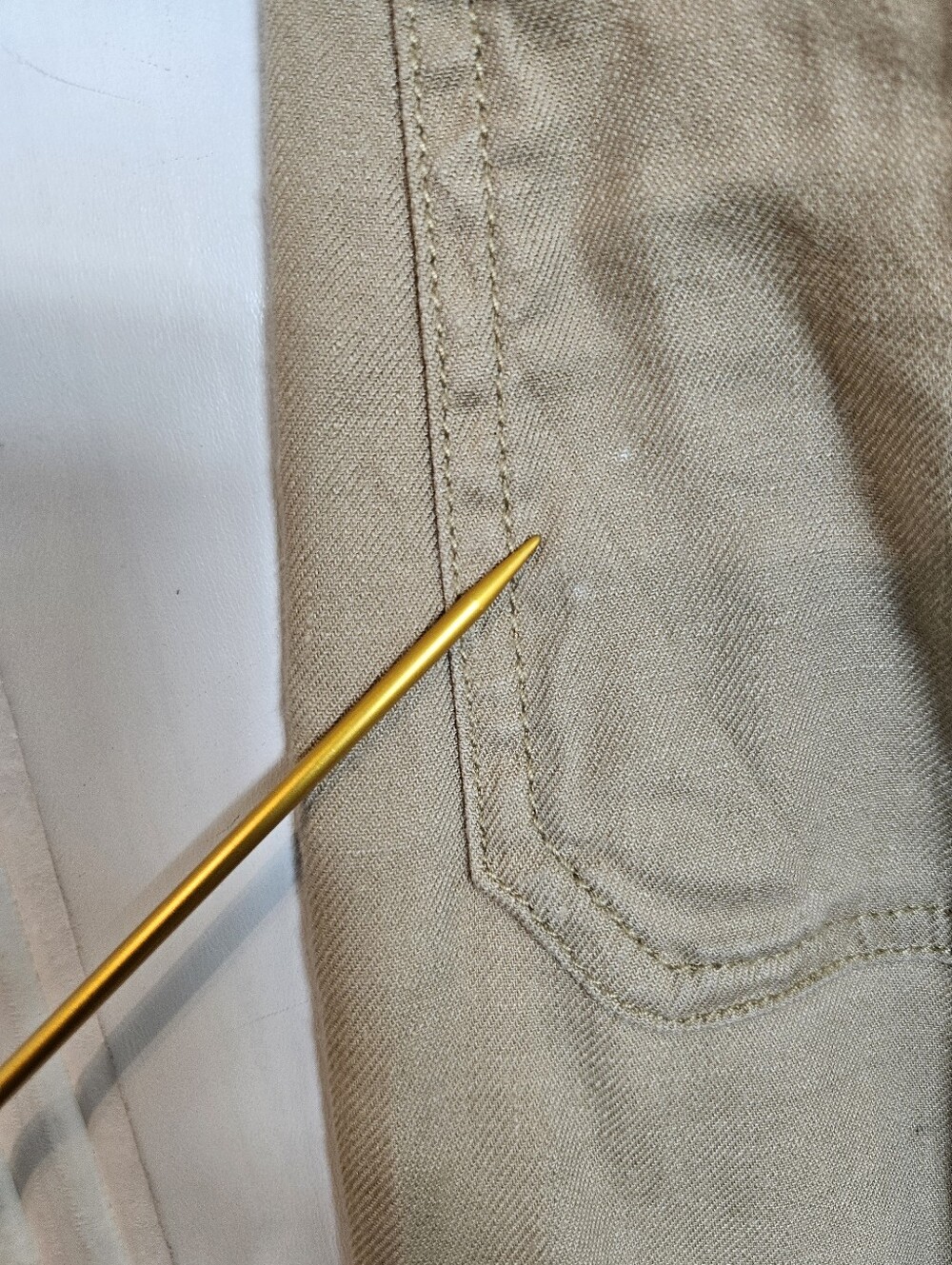 Anthropologie Maeve Colette Pants 25 Linen Wide Leg Tan Cropped High Rise - Picture 13 of 15